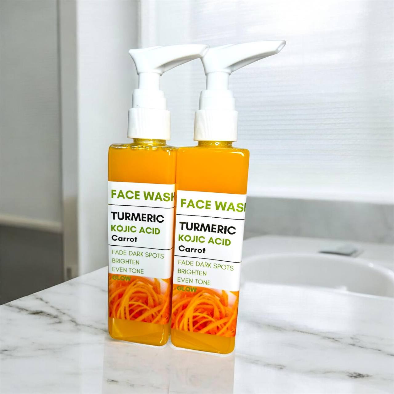 Kojic Acid, Turmeric & Carrot Face Wash